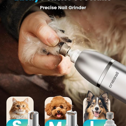 oneisall 4 in 1 Dog Grooming Kit with LCD Display