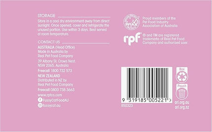 Fussy Cat Grain Free Twice as Tasty Kitten Wet Food, Kitten Mince 12x80g
