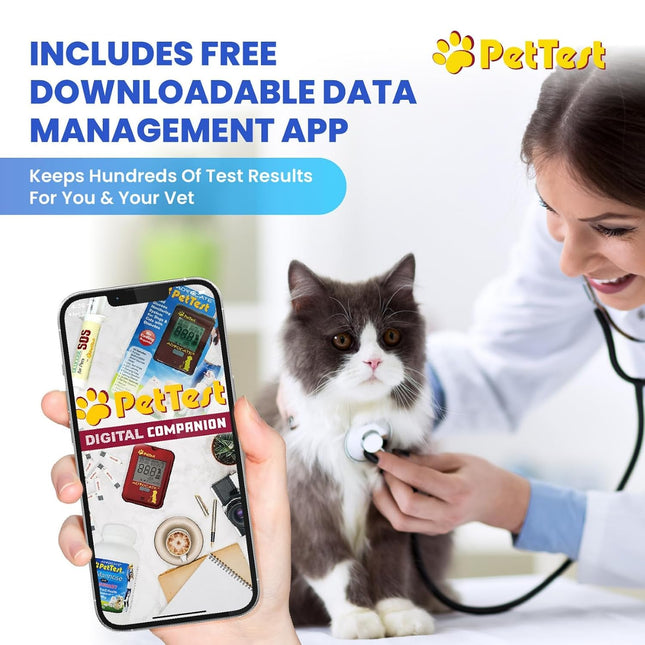 PetTest Pet Glucose Monitor Kit for Dogs and Cats, Blood Sugar Test Meter