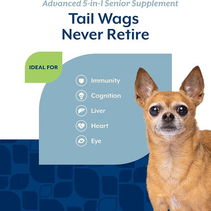 NaturVet Senior Advanced 5-in-1 Support Dog Supplement - 120 Ct
