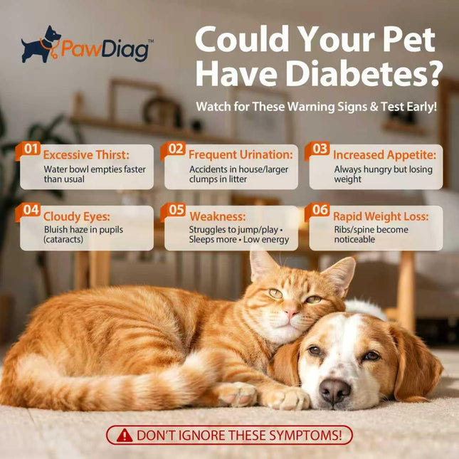 Pet Blood Glucose Monitor Kit for Dogs & Cats