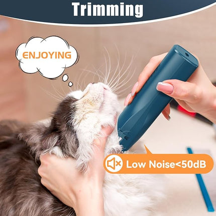 Oneisall Pet Clipper for Cat Matted and Long Hair - Quiet Cordless shaver