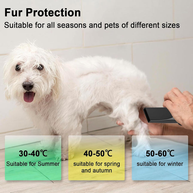 ADVWIN Dog Dryer, Pet Grooming Blow Dryer with Adjustable Speed, 3 Different Nozzles,Blue