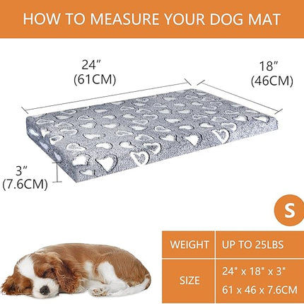 VANKEAN Dog Bed Reversible (Cool&Warm),Stylish 24” Pet Bed Mattress, Water proof linings