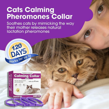 Pheromone Relaxing Collar with Lavender, Up to 60 Days Stress & Anxiety Relief