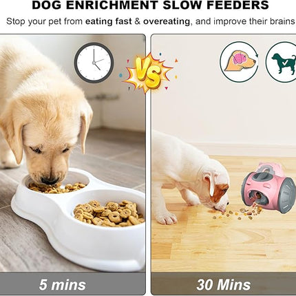 Pet Treat Dispenser for Cats & Small/Medium Dogs - Interactive Puzzle Feeder Toy