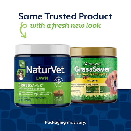 NaturVet GrassSaver Supplement for Dogs - 120 Soft Chews