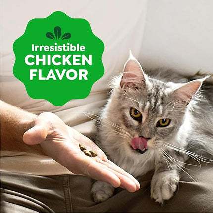 FELINE GREENIES SMARTBITES Hairball Control Natural Cat Treats Chicken Flavor, (10) 4.6 oz. Pouches