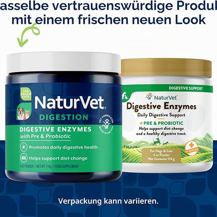 Naturvet Digestive Enzymes and Probiotics, 113 g