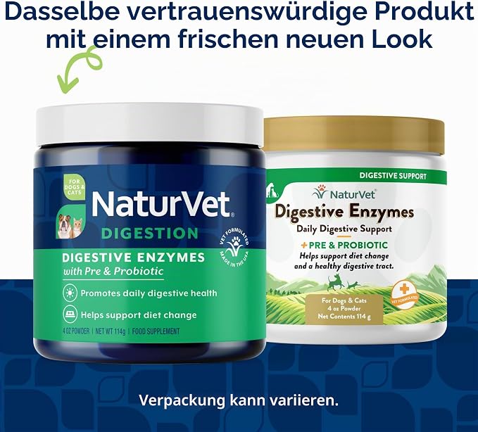 Naturvet Digestive Enzymes and Probiotics, 113 g