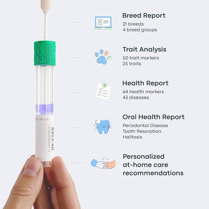 Basepaws Cat DNA Test Kit - Comprehensive Breed, Health and Dental Analysis Across 114 Traits for Accurate and Easy-to-Use Genetic Insights (Cat Whole Genome Sequencing, Basic)