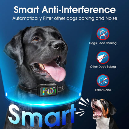 Dog Bark Collar for Large Medium Small Dogs - Smart AI 1S Stop Barking, Anti Barking