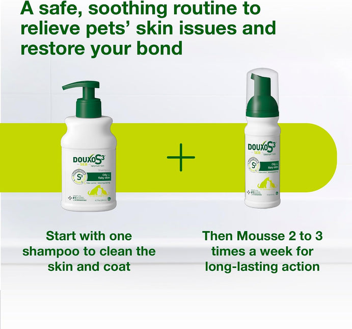 DOUXO S3 SEB Cat & Dog Dandruff Shampoo, 200ml