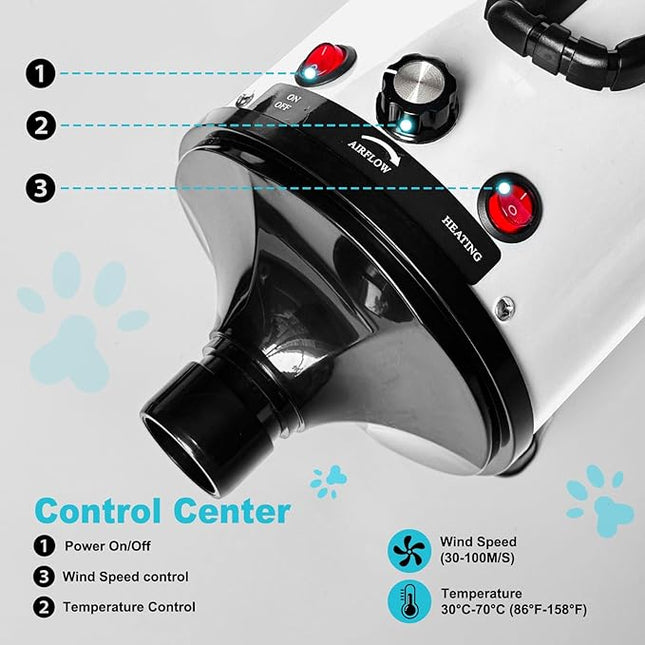 Dog Hair Dryer (White)
