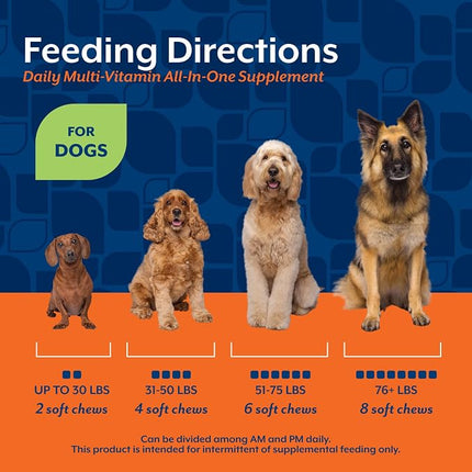 NaturVet All-in-One Dog Supplement Daily Multivitamin - 240 Soft Chews