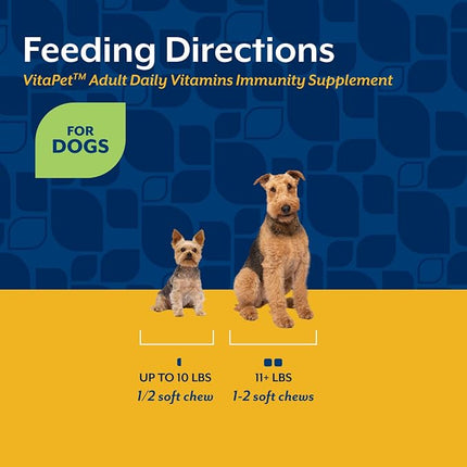 NaturVet VitaPet Adult Daily Vitamins with Breath Aid for Dogs - 60 Ct