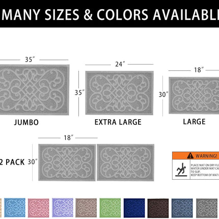 PetLike Cat Litter Mat Kitty Litter Mats for Tray Boxes, Kitty Litter Trapping Mat House Floors Clean (Beige)