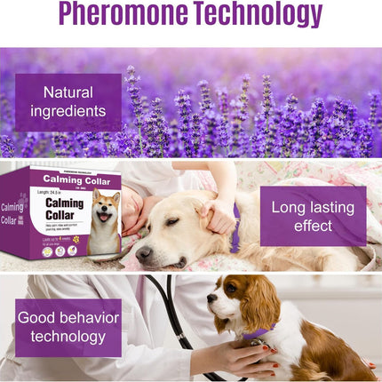 Calming Collar for Dogs 4 Packs, Dog Pheromone Calm Collars Relief Anxiety Stress Separation Lasts 60 Days