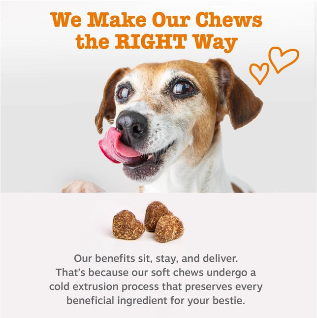 Dog Multivitamin, Chewable Dog Vitamins and Supplements for Hip & Joints, Skin & Coat, Omega 3 Fish Oil for Dogs- Chicken- 120ct
