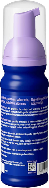 Douxo Spa Leave-on Mousse for Cats, Hypoallergenic, Skin-Friendly, 150 ml
