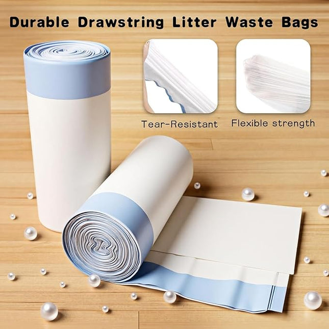 40 Count Cat Litter Box Liners - Unscented,Thick & Leak-Resistant, Fits Most Standard 13-15 Gallon Litter Boxes