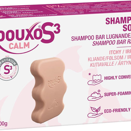 DOUXO S3 SEB Calm Itch Relief Shampoo Bar for Dogs and Cats