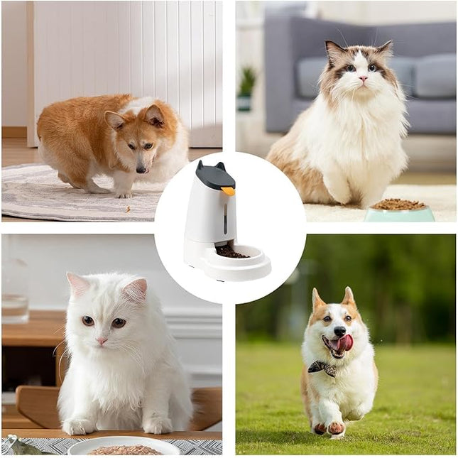 Automatic Cat Feeder,Gravity-Controlled Feeder and Dispenser