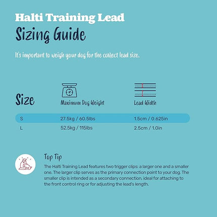 The Company Of Animals 42341 Halti Training Lead for Dogs, Large, Black