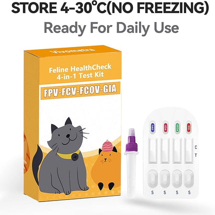 Home Check 4-in-1 Feline Home Wellness Kit – Easy Cat Health Monitor 2 (Pack)