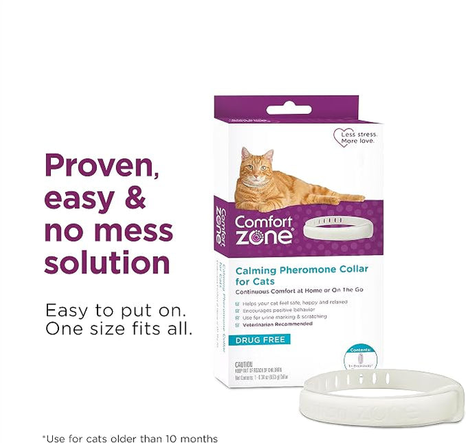 Comfort Zone Cat Calming Collar Value Pack: 4 30-Day Collars