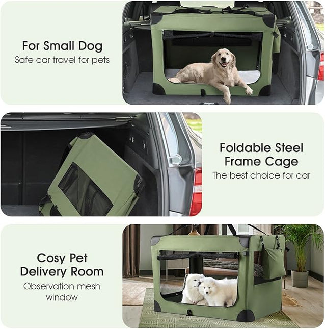 Pet Scene Soft Dog Crate 102x69x69CM Large Size for Pet Dogs Cat
