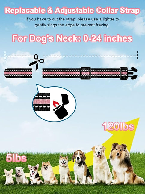 Bousnic Dog Shock Collar 2 Dogs (5-120Lbs) - 3300 ft Waterproof Training Collar for Dogs