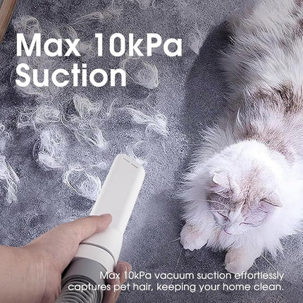 Dog Grooming Kit, 7 in 1 Pet Grooming Kit with 3 Suction Mode and 1.5L Large Dust Cup, 10000Pa