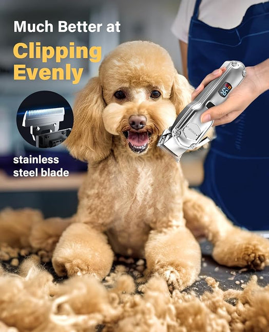 oneisall Dog Clippers Grooming Kit for Thick Coats & Heavy Duty