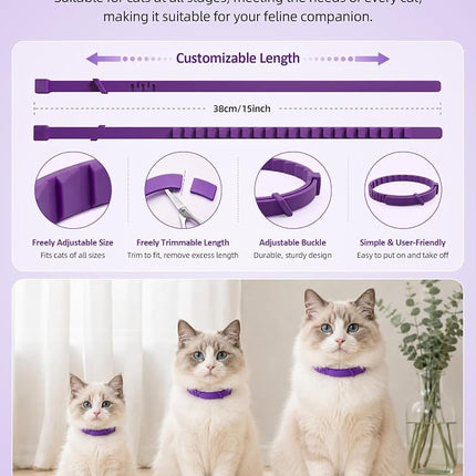 Calming Collar for Cats - Adjustable Anxiety Relief and Stress