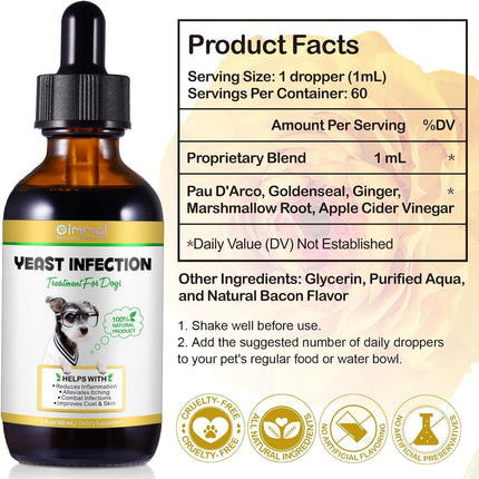 Yeast Infection Treatment for Dogs 60mL | Ear Infection Treatment