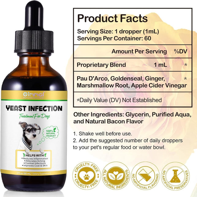 Yeast Infection Treatment for Dogs 60mL | Ear Infection Treatment