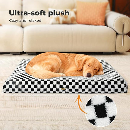 PaWz Dog Bed for Medium Dogs,Orthopedic Dog Bed,Memory Foam Mattress with Egg-Crate Foam,Dog Crate Mattress Large Dog Pillow Bed,Dog Mat Mattress with Removable Washable Cover,Waterproof