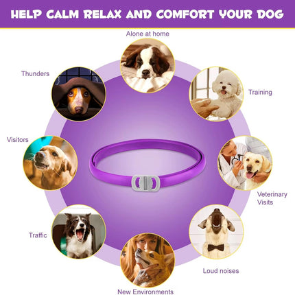 Calming Collar for Dogs, 3 Packs Dog Anxiety Relief,60 Days