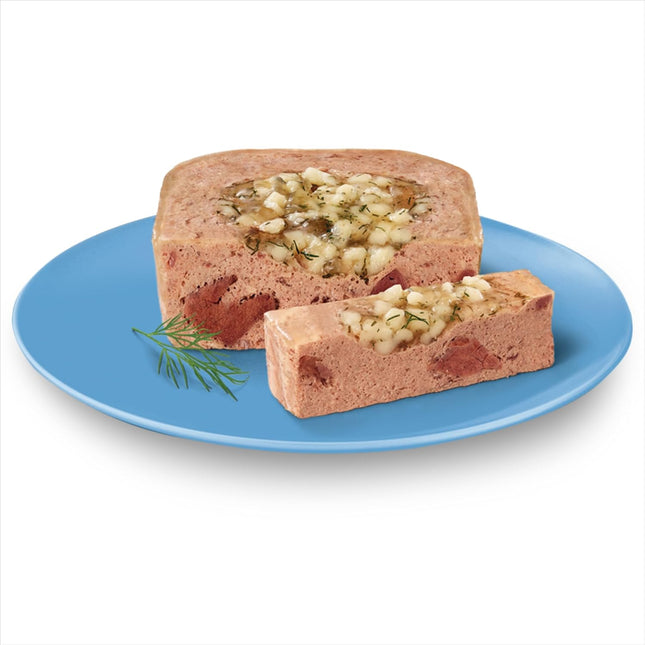 MY DOG Adult Wet Dog Food Chicken Supreme With Cheese Select Toppings 100g Tray, 36 Pack