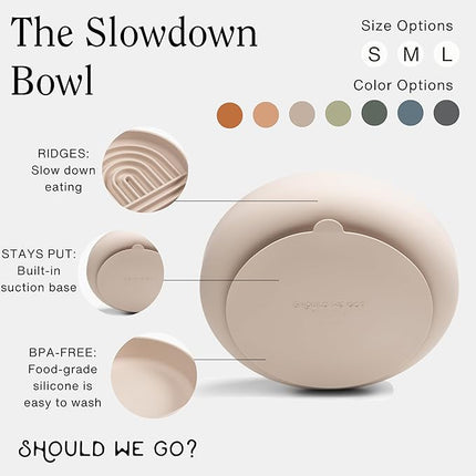Slow Feeder Dog Bowl: The Slowdown Bowl is A Modern, Silicone Puzzle Bowl & Lick Mat