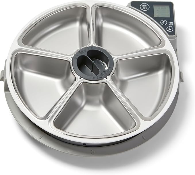 Cat Mate C500 Automatic 5-Bowl Pet Feeder with Digital Timer