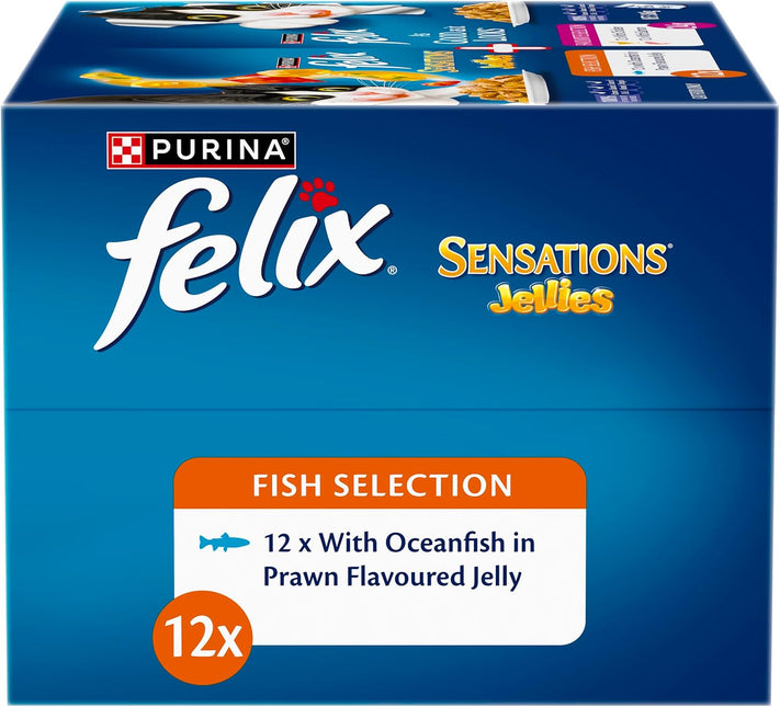 FELIX Adult As Good As It Looks™ & Sensations® Jellies Favourites Selection Wet Cat Food 36x85g
