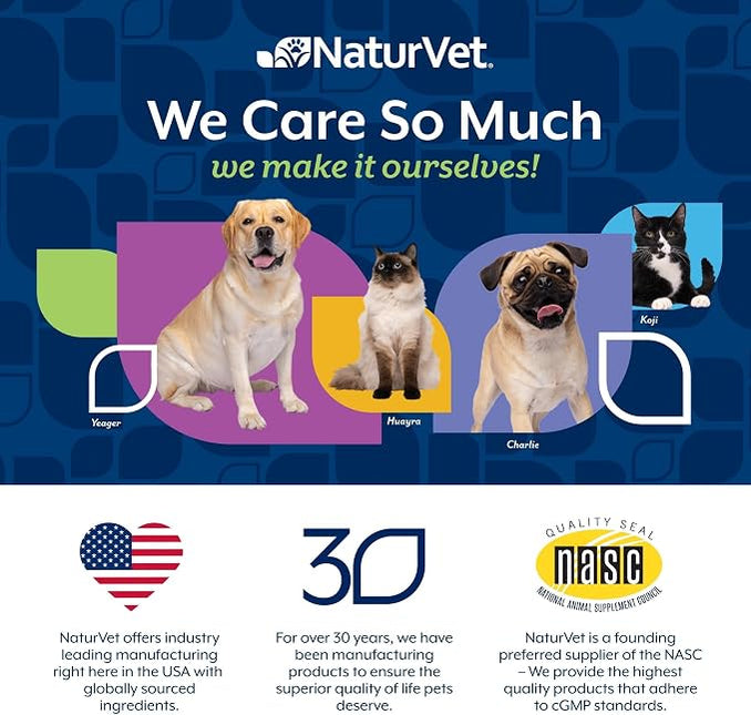 NaturVet Digestive Enzymes with Pre & Probiotic Dog Supplement - 70 Count