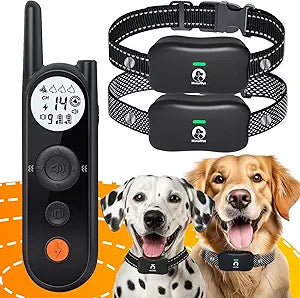MIMOFPET Wireless Dog Fence for 2 Dogs - Covers up to 856-Acre Electric Fence