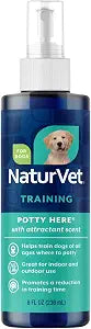 NaturVet Potty Here Training Aid Spray for Puppies and Dogs - 8 oz