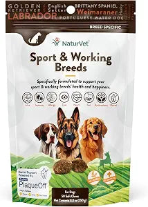 NaturVet Breed Specific Multivitamin for Sport & Working Breed Dogs