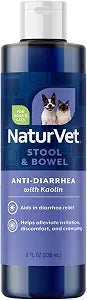 NaturVet Anti-Diarrhea Liquid Pet Supplement Plus Kaolin - 8 Oz