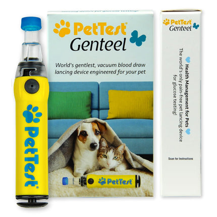 Genteel Pain-Free Lancing Device for Dogs & Cats, Pet Blood Sugar Tool