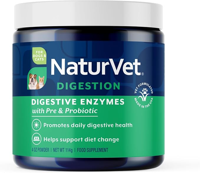 Naturvet Digestive Enzymes and Probiotics, 113 g